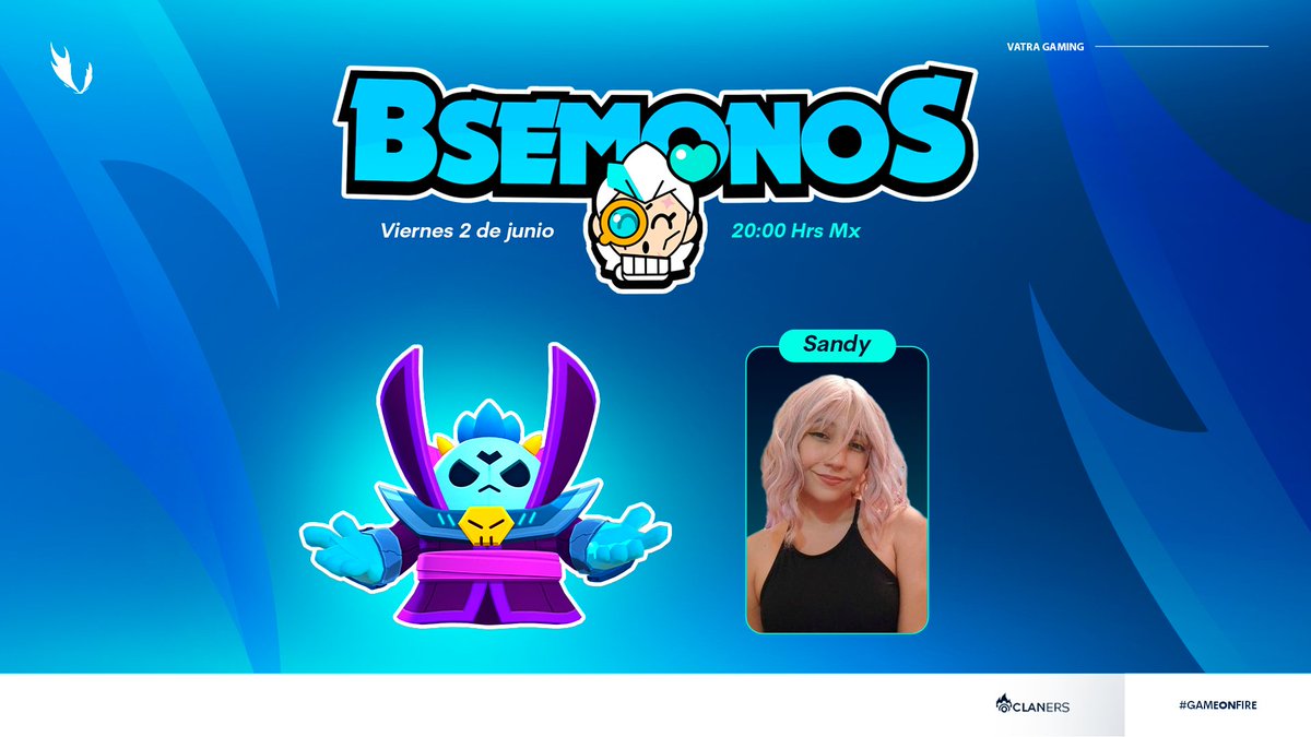 VatraGaming's tweet photo. #BRAWLSTARS | BSEMONOS 💖
¡No te vayas a espinar! 🤭
Este viernes vendrá @SannyBS_ a hablarnos un poco de Spike y nos traerá minijuegos especiales🌵
✨Acompáñenla en punto de las 20:00 🇲🇽 en: https://t.co/2voirUb25K
#GAMEONFIRE 🔥 #GOVATRA 💙 https://t.co/UEvmqvZqVp