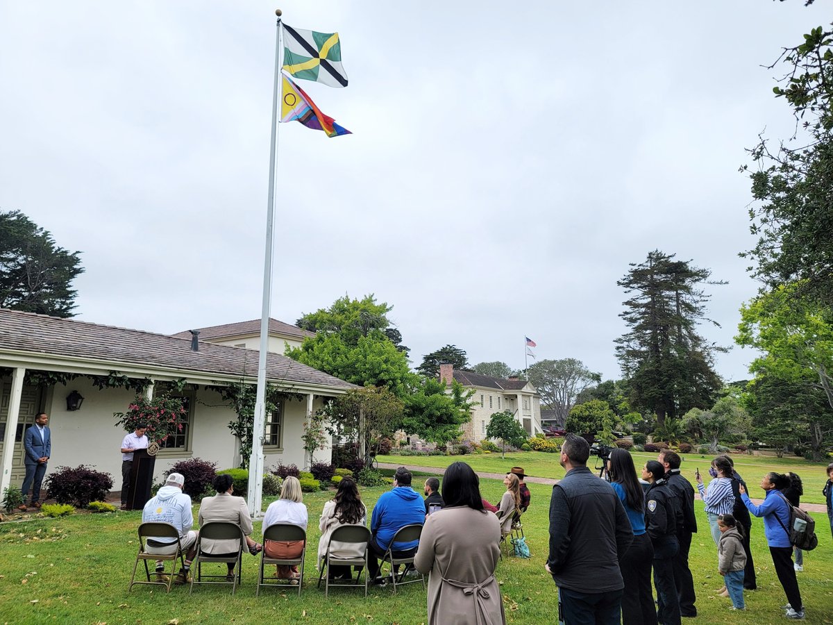 City of Monterey on Twitter "Photos from this morning's Pride Flag