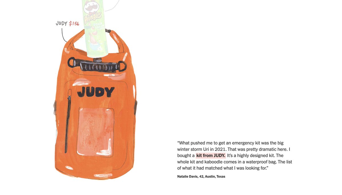 JUDY (@readysetjudy) on Twitter photo A closeup of your favorite orange emergency kit, illustrated by @juliarothman for the <a href="/nytimes/">The New York Times</a> feature! A closeup of your favorite orange emergency kit, illustrated by @juliarothman for the <a href="/nytimes/">The New York Times</a> feature!