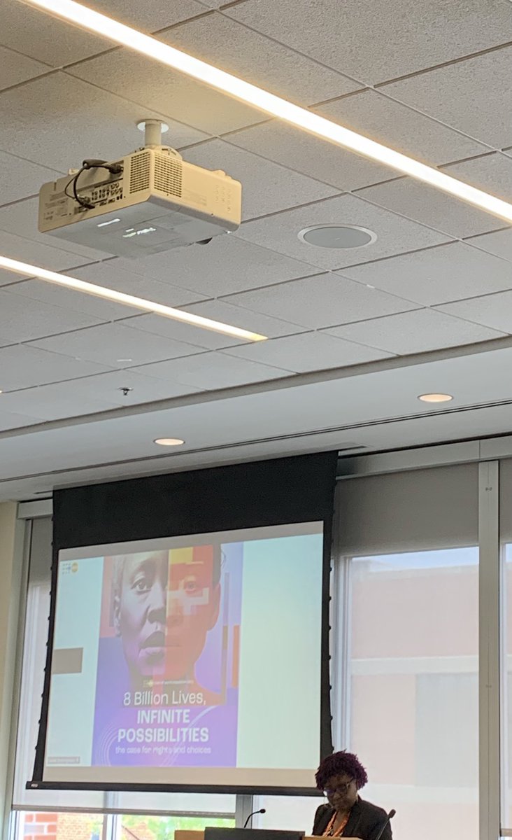 Thank you ⁦@AddicoG⁩ and ⁦<a href="/UNFPA/">UNFPA</a>⁩ for sharing the State of World Population Report at the #IBPDurham2023 Partners Meeting!