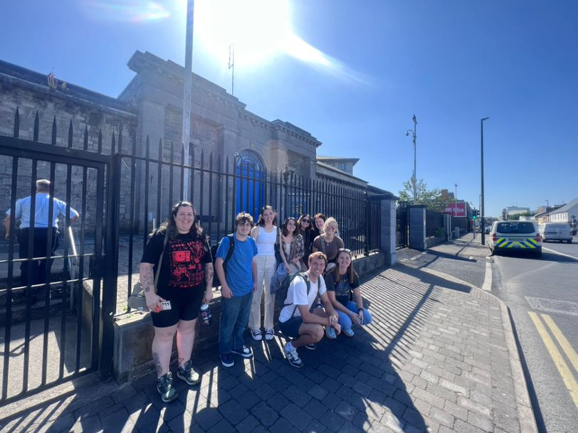 Study Abroad students from the USA on the AHSS 'Taking Action: Campaigning for Social Justice' module visiting prisoners in Limerick prison to hear their stories &amp; learn about initiatives to rehabilitate. Heartfelt thanks to Prison Governor Mark Kennedy &amp; team&amp; AHSS faculty