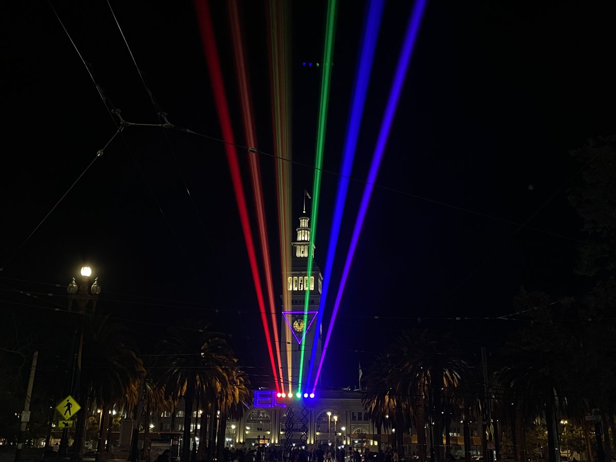 Remember last year when I partnered with <a href="/IlluminatedArts/">ILLUMINATE.org</a> &amp; we blasted rainbow lasers across SF for Pride? Good news... we're back!

Get ready for our light show this June 23-25, with a special event Friday night at the Ferry Building.

Happy Pride, San Francisco 🌈☁️

#welcomeSF