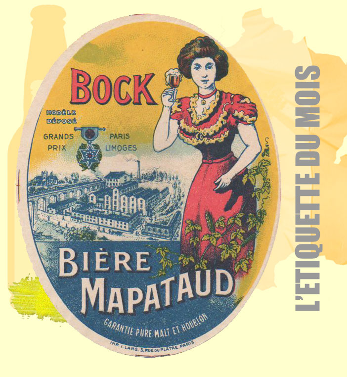 L'étiquette du mois de juin : ancienne étiquette de la Brasserie Mapautaud Bertrand - Limoges (87)  beuhbababeercollection.com/bierpage/franc… #bbC #bière #étiquettes #collection #ancienne #brasserie #limoges #hautevienne #verre #femme