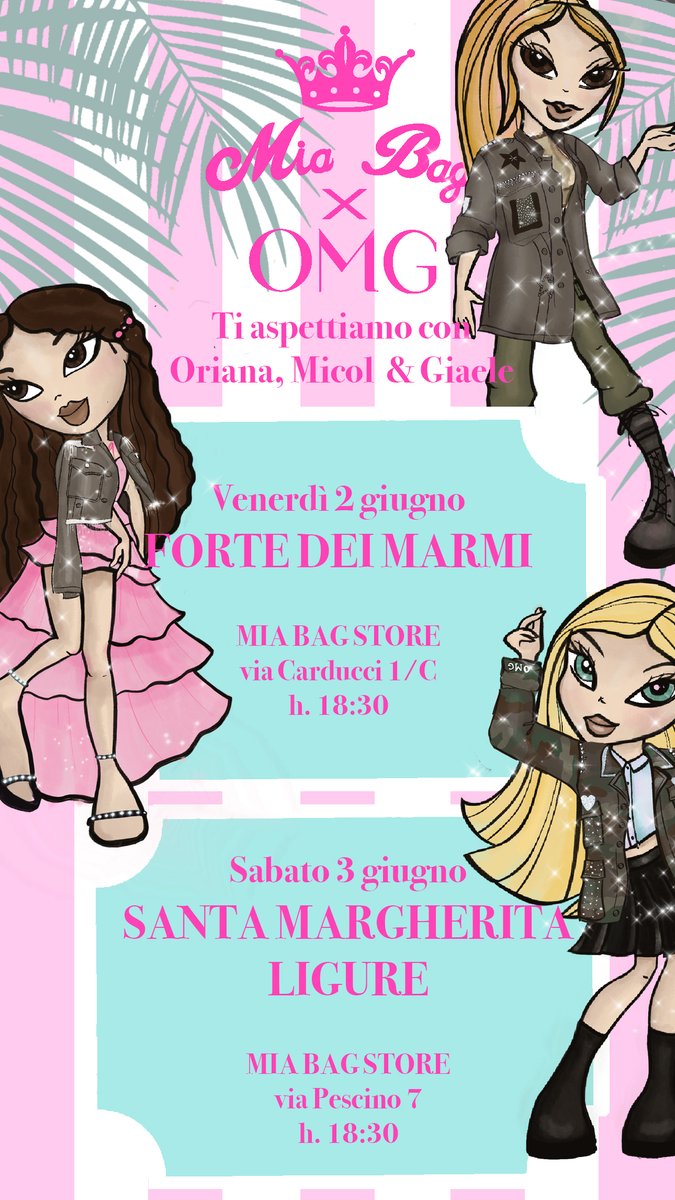 Vi aspettiamo domani sera a Forte dei Marmi con <a href="/OrianaGMarzoli/">Oriana Marzoli</a> <a href="/Micolincorvaia/">Micòl</a> <a href="/Sofiagiaele/">Sofia Giaele De donà</a> ❤️❤️❤️❤️