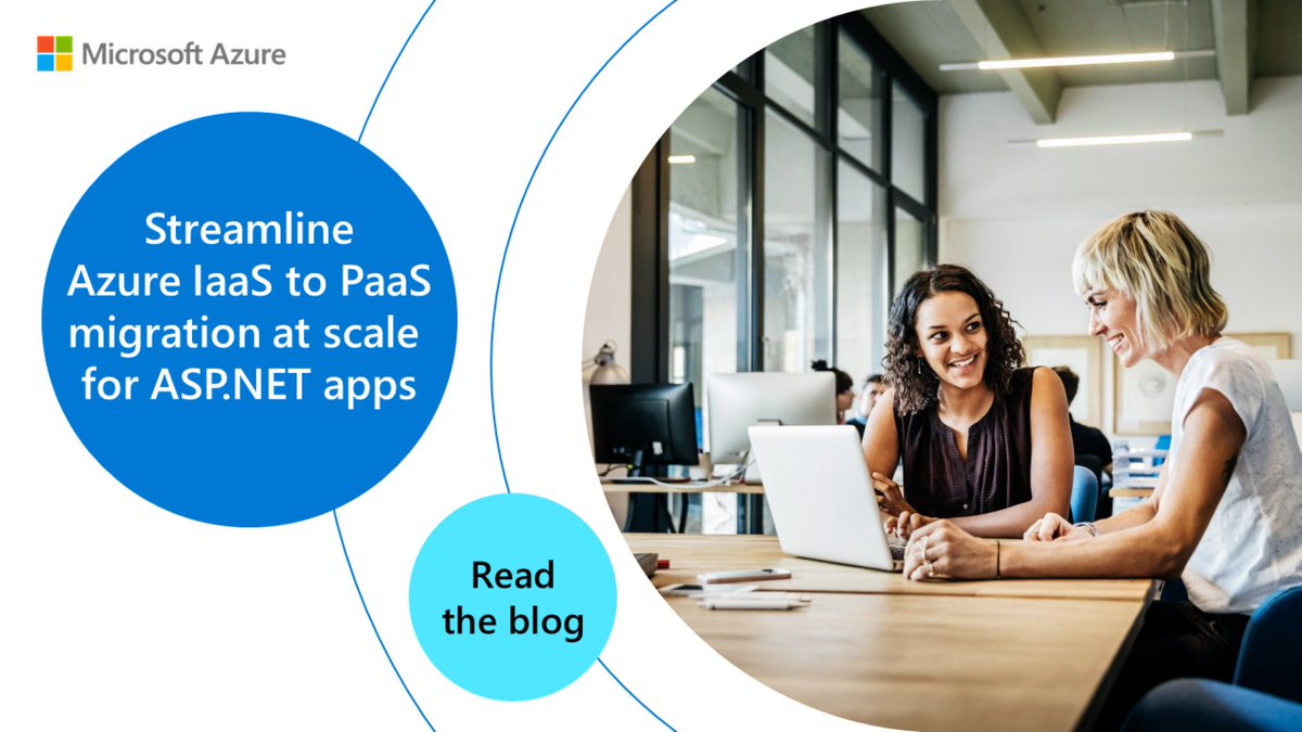 Azure's tweet image. With new tools in Azure App Service, you can accelerate your app modernization to discover and assess hundreds of Azure VMs in minutes.

Read more: msft.it/6014g5RbO #AzurePaaS