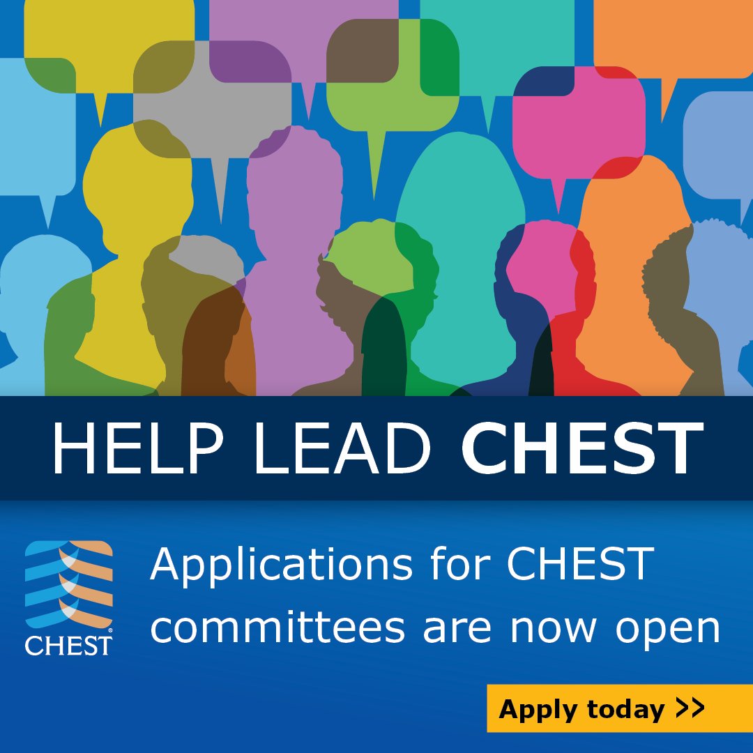 Time is running out to take the next step in your involvement with CHEST by applying for a leadership position. hubs.la/Q01R-fP-0
#MedTwitter