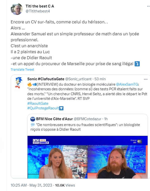 Pr Mathieu Molimard on Twitter "RT Drmartyufml La meute de l’IHU est