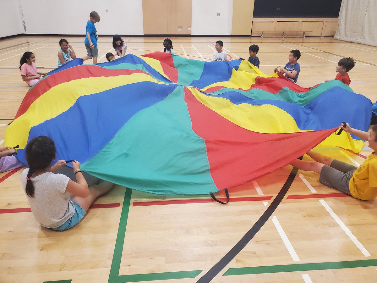 You know it's a great day in PE when...
The parachute comes out!
🌈