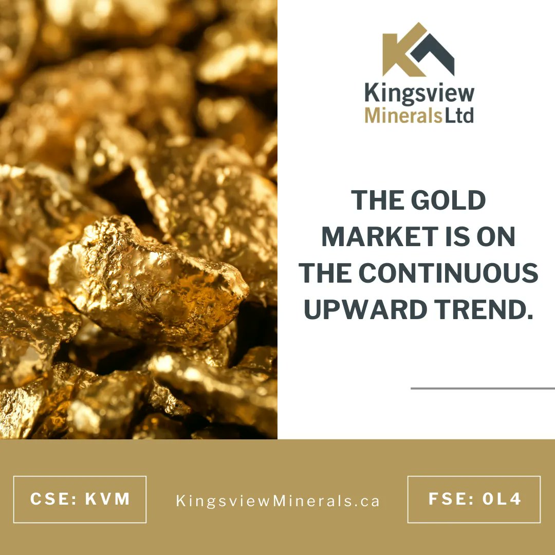 KingsviewMin's tweet photo. Since the early 1970s, the volume of #gold produced each year has #tripled, the amount of gold bought #annually has quadrupled &amp; #goldmarkets have flourished across the #globe.

To #learnmore about #goldmining, visit our #website ✨ https://t.co/4tL7tRd0hQ 

$KVM $KVM.C https://t.co/K2CDJGxhn6