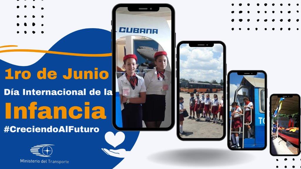 Desde el @MitransCuba felicitamos hoy a todos los niños cubanos en el #DíaInternacionaldelaInfancia. #CreciendoAlFuturo #TransporteCuba #CubaEsAmor