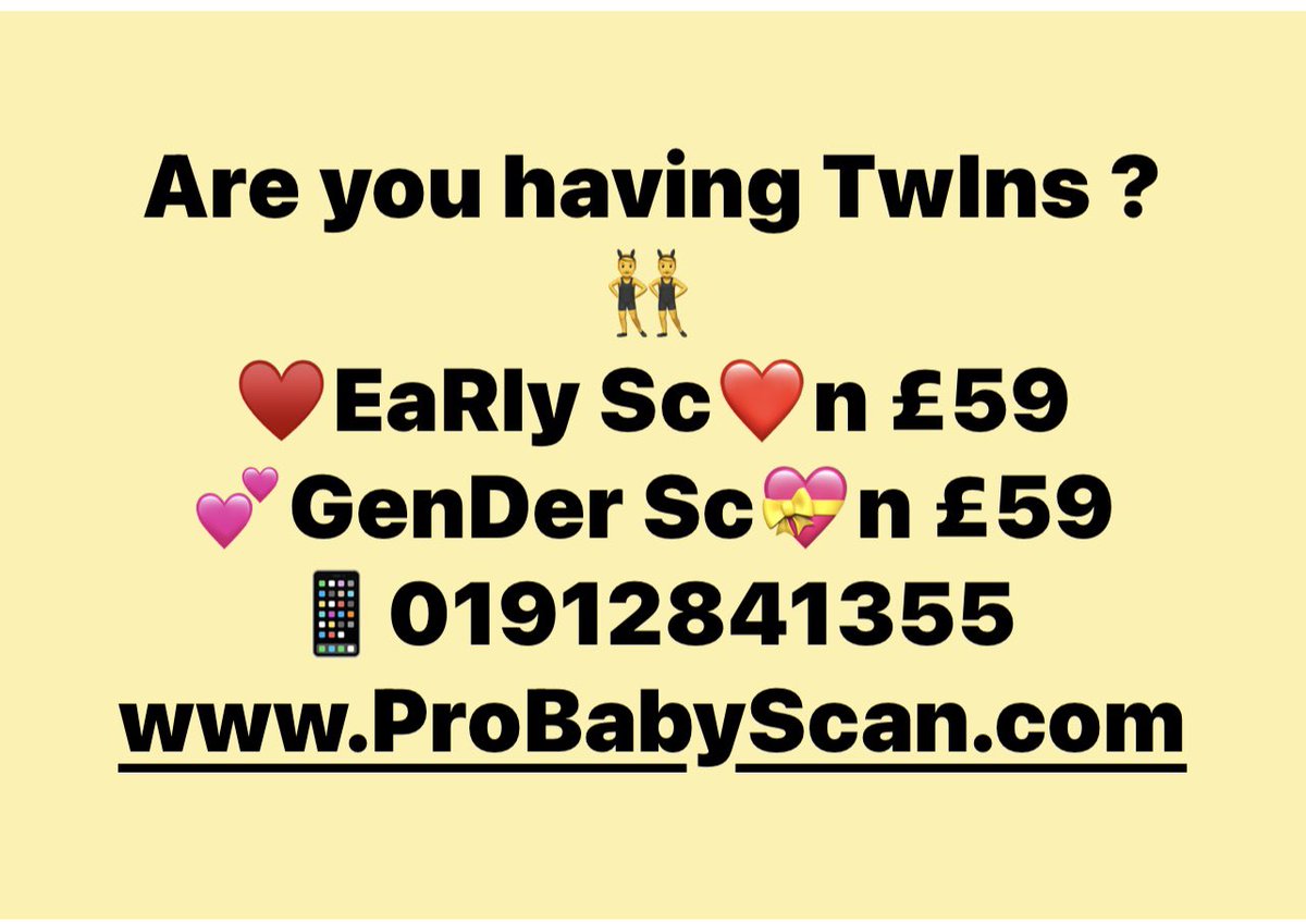 GosforthClinic's tweet photo. 📶https://t.co/N2MFhExqWq 📷0191 2841355
💠Early Scan £59
💠GenderScan £59
💠BabyScans from 6-40 weeks #datingscan #4dscan #baby #pregnant #genderreveal #ultrasound #babygirl #babyboy #gender #scan #gender #boyorgirl #babyshower #Newcastle #twins #heartbeat #Thursday #FRIDAY https://t.co/ilhmZxWAti