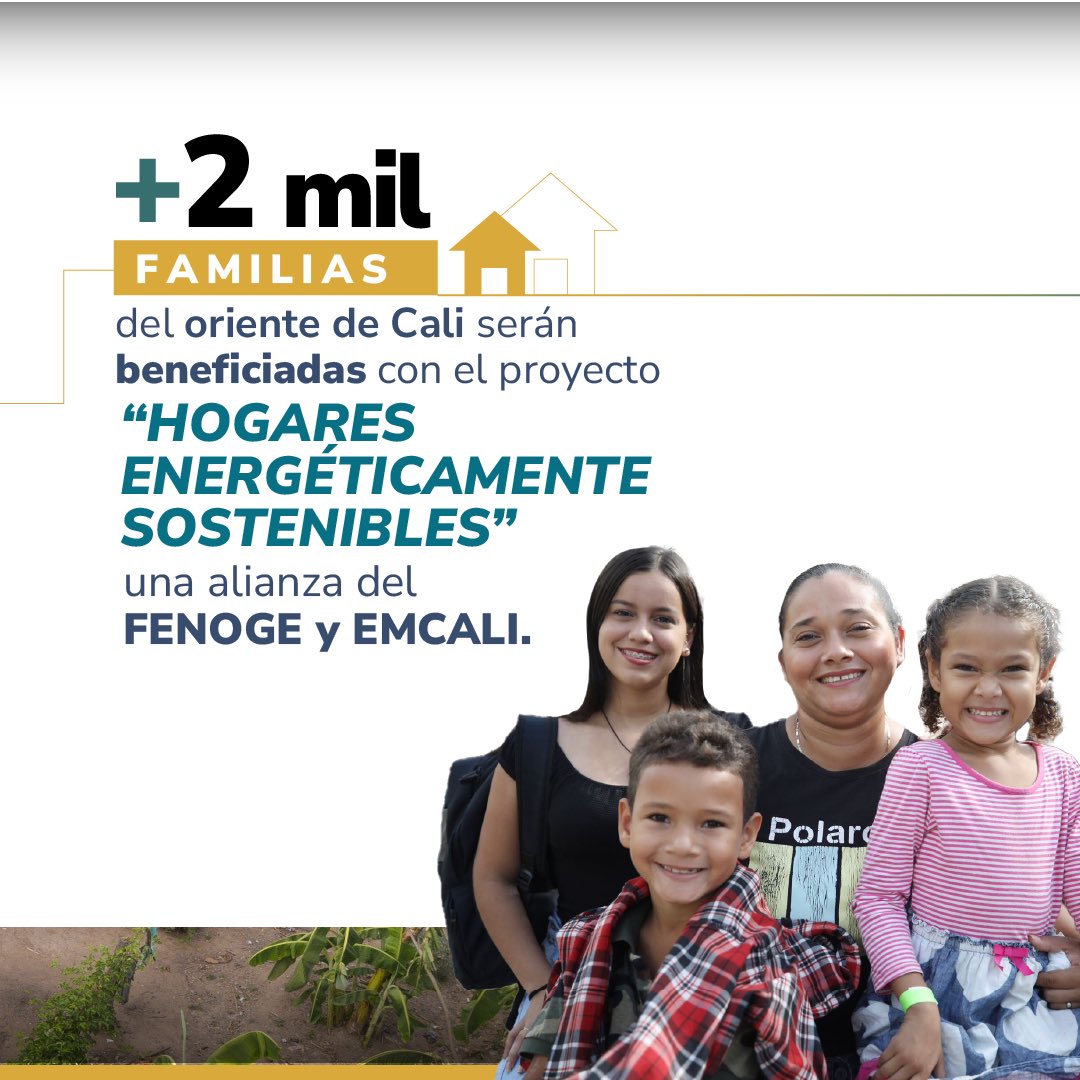 Durante comité #48 con <a href="/FondoFenoge/">FENOGE</a> se aprobó #HogaresEnergéticamenteSostenibles, un proyecto con <a href="/EMCALIoficial/">EMCALI 🇨🇴</a> que beneficiará a más de 2639 familias caleñas con la implementación de soluciones solares fotovoltaicas y medidas de gestión eficiente de energía en sus hogares.