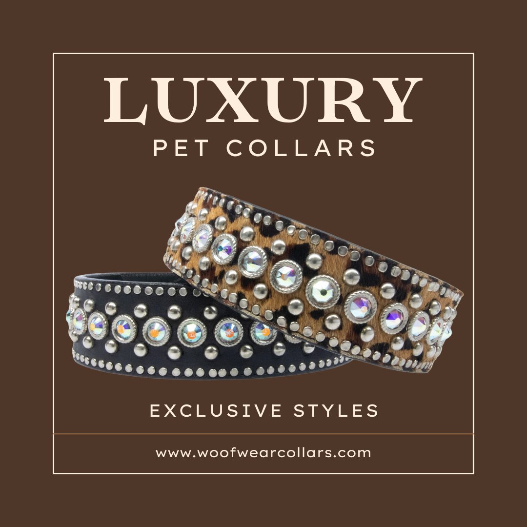 Upgrade your pet's style with our exquisite collection of luxury collars and leashes. Discover elegance that matches their personality. 🐾💎
 
#LuxuryPetAccessories #PetFashion #WoofWear #WoofWearCollars #DogCollar #CatCollar #PetCollar