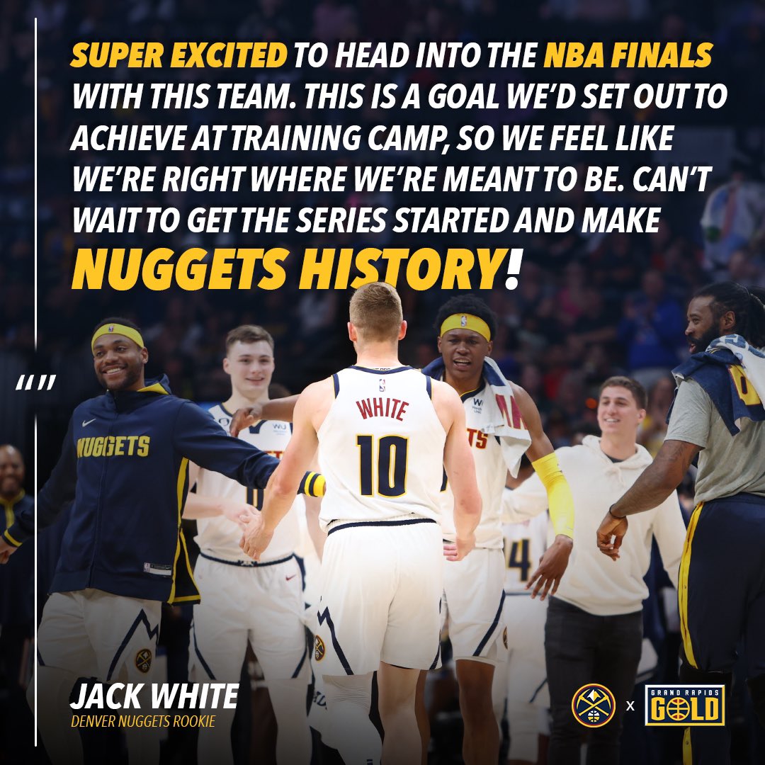 4 wins away from making history. 🏆

#BringItIn // #NBAFinals 
<a href="/5jackwhite/">Jack White</a>
