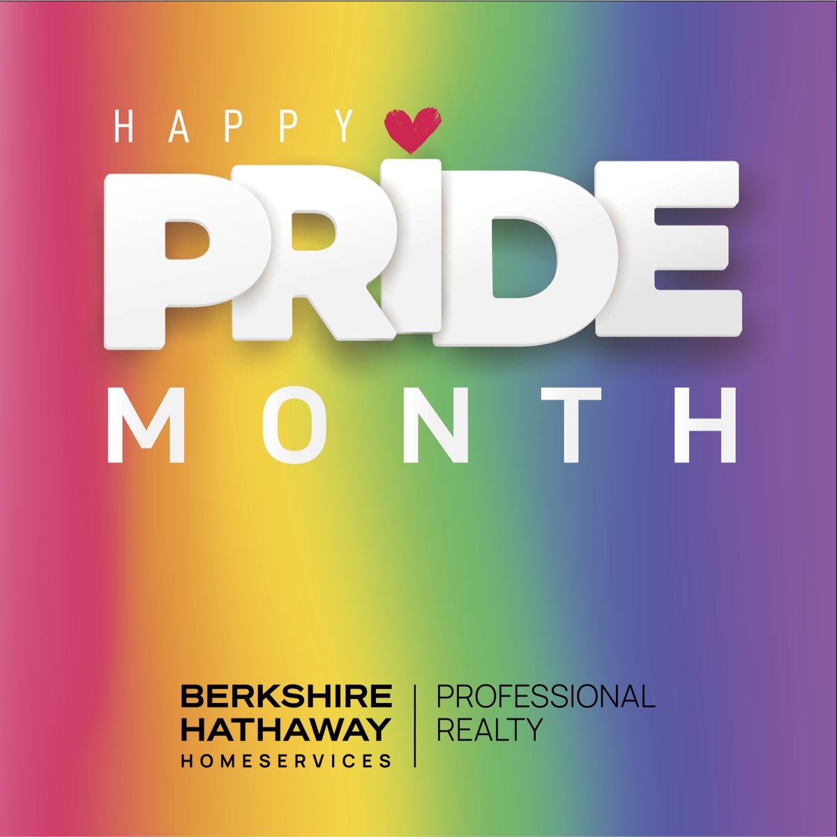 BHHS_Pro's tweet photo. Wishing a happy Pride Month to the LGBTQ+ community—a celebration of love, respect, and living openly and authentically. #PrideMonth https://t.co/lAfewHfpmN