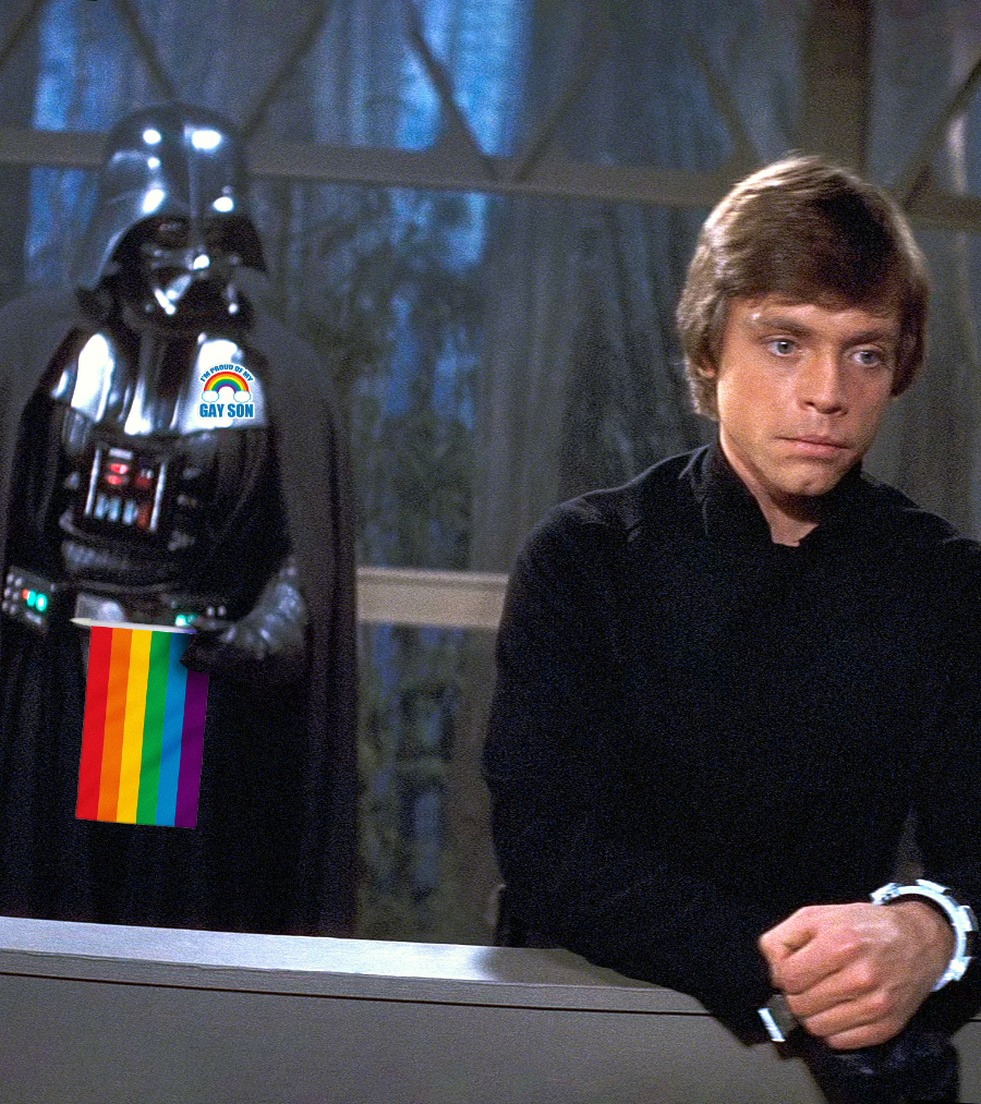 Darth Vader doing his best to make things up to Luke after his coming out party on Cloud City got trashed.