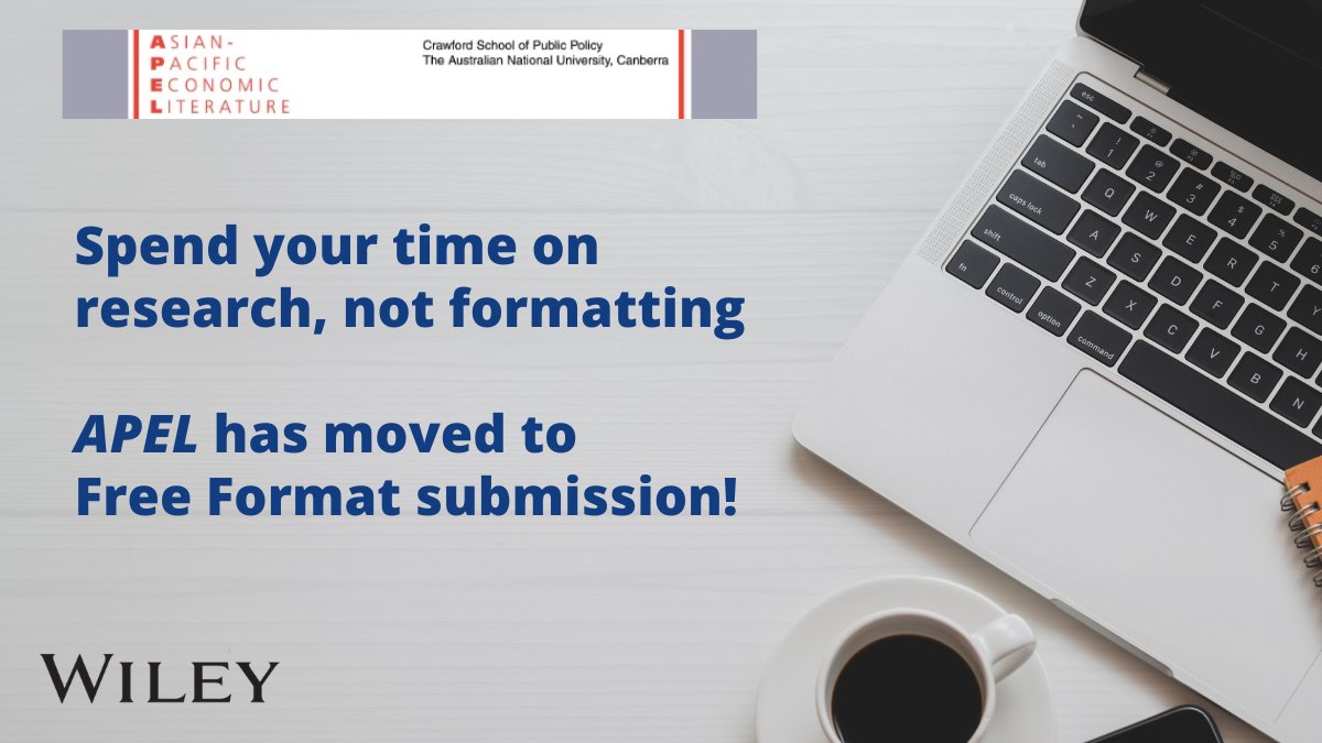 WileyEconomics's tweet image. There are many reasons to submit your next article to #AsianPacific Economic Literature!

APEL offers #FreeFormat submission, an intuitive submission platform, and has just made author guidelines easier to navigate and understand.

Explore more here: ow.ly/RkRq50OCjc1