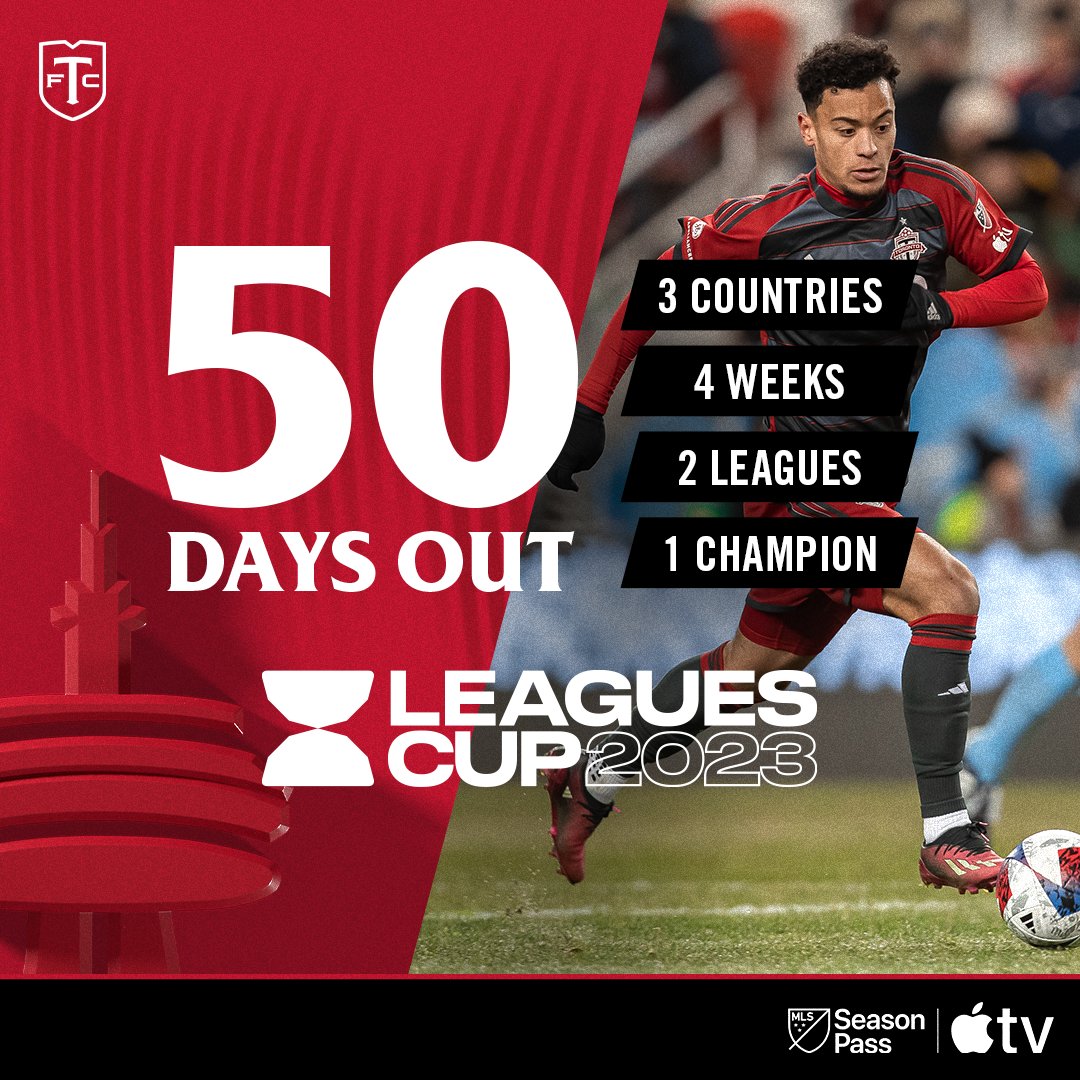 The countdown is on 🗓️

50 days out from @LeaguesCup 🏆

#LeaguesCup2023 | #TFCLive
