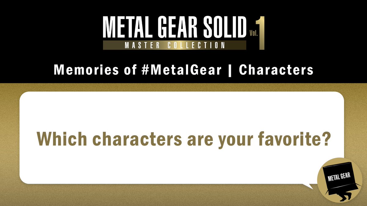 The protagonist characters in the #MetalGear series are fascinating, but so are the enemies.

Reply with your favorite memories with #MetalGearMemories ✍️

#MetalGearSolid #MGSVol1 #MG35th