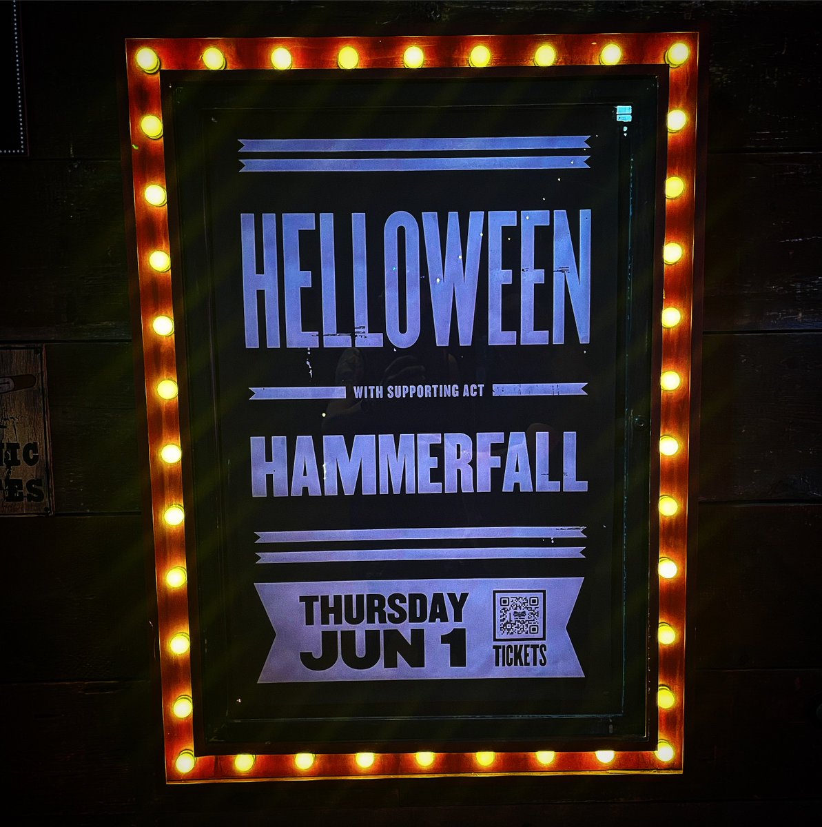 Viva Las Vegas! 🎰🔨🎃🤘 

Stage times at Brooklyn Bowl tonight:
HammerFall - 7:15 pm
Helloween - 8:45 pm

#HammerFall #HeavyMetal #TemplarsOfSteel #HammerOfDawn #Helloween #UnitedForces #BrooklynBowl #LasVegas #Nevada