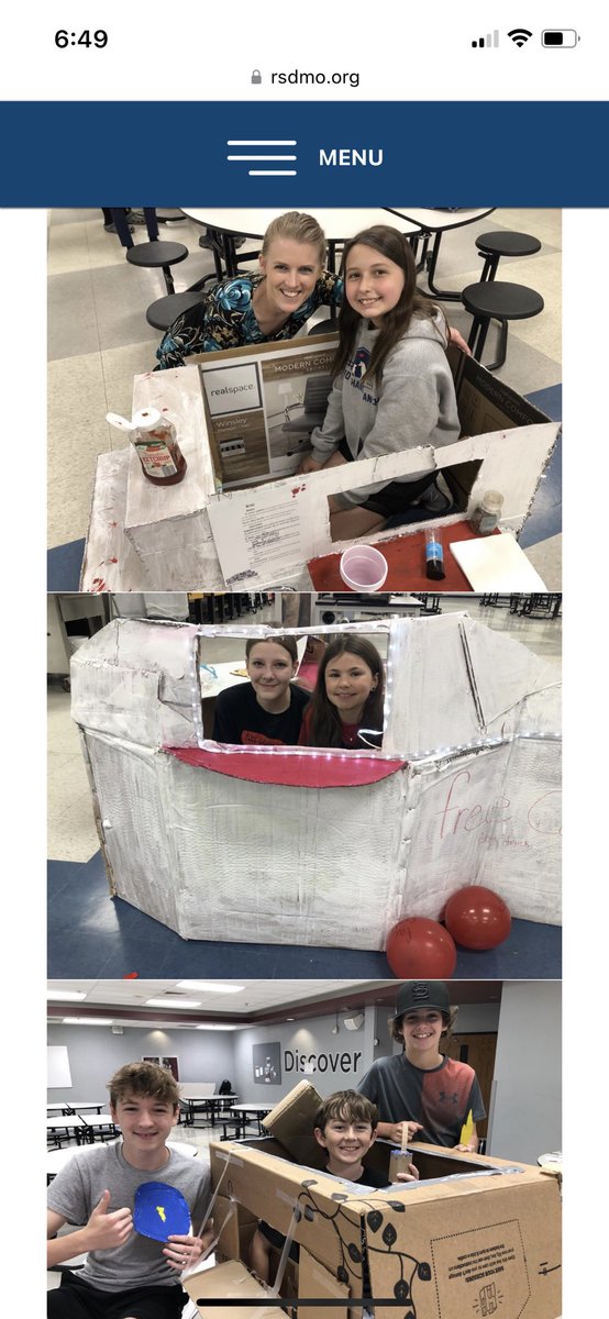 SO proud of all my fantastic 6th grade CCLA students! It was awesome to see them take their learning beyond the walls of the classroom and “think outside the box” with their creativity! #RSMSrocks @RSMSPrincipal @RockwoodSupt @melo1975 @DrLewis_PBLDiva