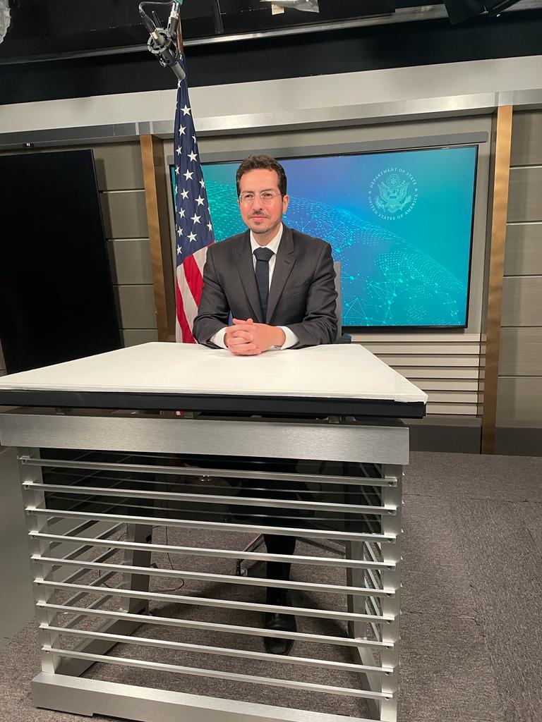 StateDept_GCJ's tweet photo. On the heels of @rightscon next week, my advisor, @mil_nema, spoke with @BBCWorld on the importance of open source investigations and the security and privacy risks attendant to archiving user content, even when that content is public. https://t.co/rudD5kbYDn