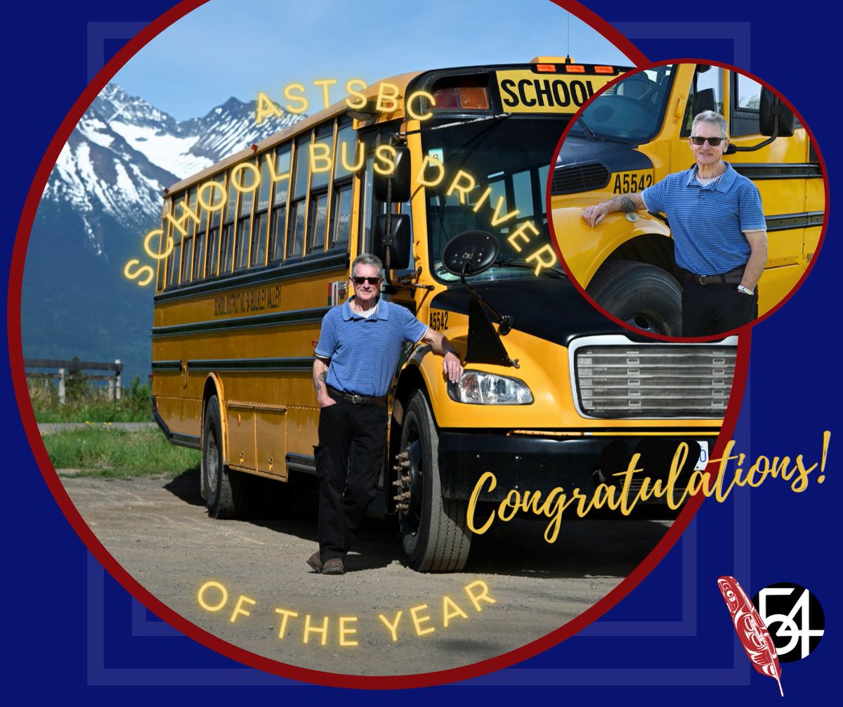 sd54BV's tweet photo. School District 54 is bursting with pride!!

Did you hear that Dinty Moore, one of our own, was chosen to receive the “School Bus Driver of the Year” award by The Association of School Transportation Services of British Columbia!!

Way to go Dinty!

#SD54 #SD54Updates https://t.co/IJyPVRkArb