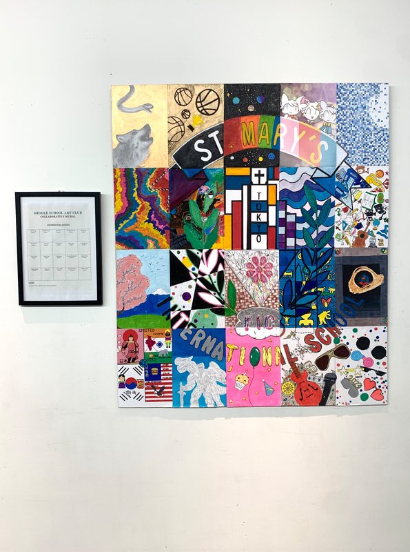 MrsRamosVirley's tweet image. Extremely pleased with the outcome of the Grade 6, 7 &amp;amp; 8 collaborative mural #artteaching #creativity #collaborativeart #artteacher #arteducation