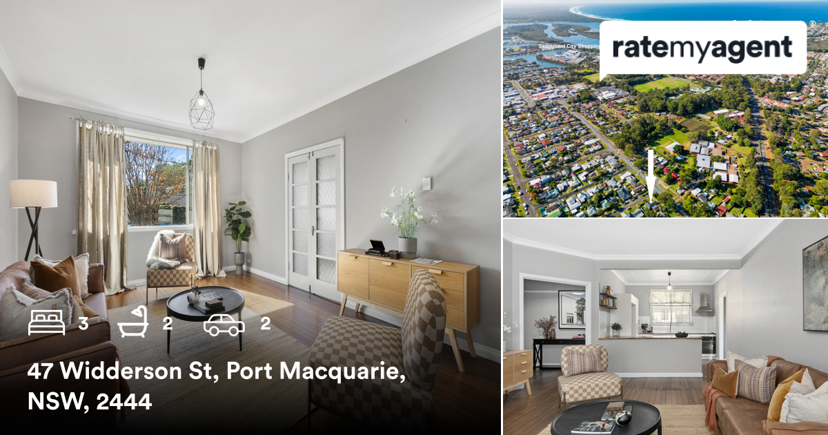 🛌 3 🛀 2 🚘 2
📍 47 Widderson St, Port Macquarie, NSW, 2444

My latest listing on #RateMyAgent.

rma.reviews/Wv1S5WfFveUB

...
#ratemyagent #realestate #Belle_Property_Port_Macquarie