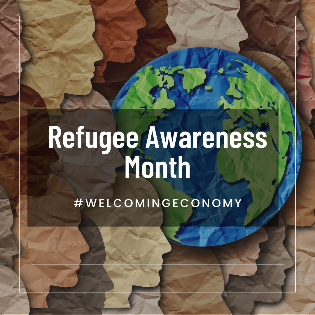 June is Refugee Awareness Month! A time to honor the strength and perseverance of millions of refugees worldwide. Join us and support the #WelcomingEconomy for Refugees campaign, promoting the benefits of hiring refugees. Together, let's create a brighter future!