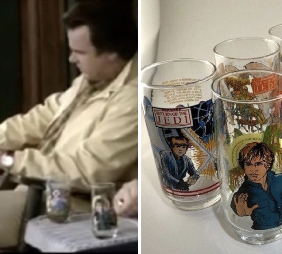 Did all you #StarWars fans know that in The Great Outdoors movie with #DanAkroyd and #JohnCandy they were drinking out of @BurgerKing #ReturnoftheJedi glasses? #ROTJ