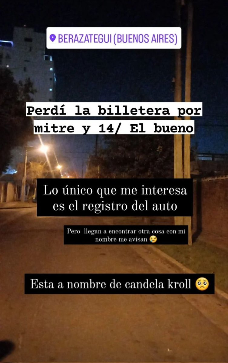 Hola gente

<a href="/CaleIFC/">CALE 🇦🇹</a> perdió la billetera, si andan por Berazategui ¿pegan una mirada? Gracias 🇦🇹