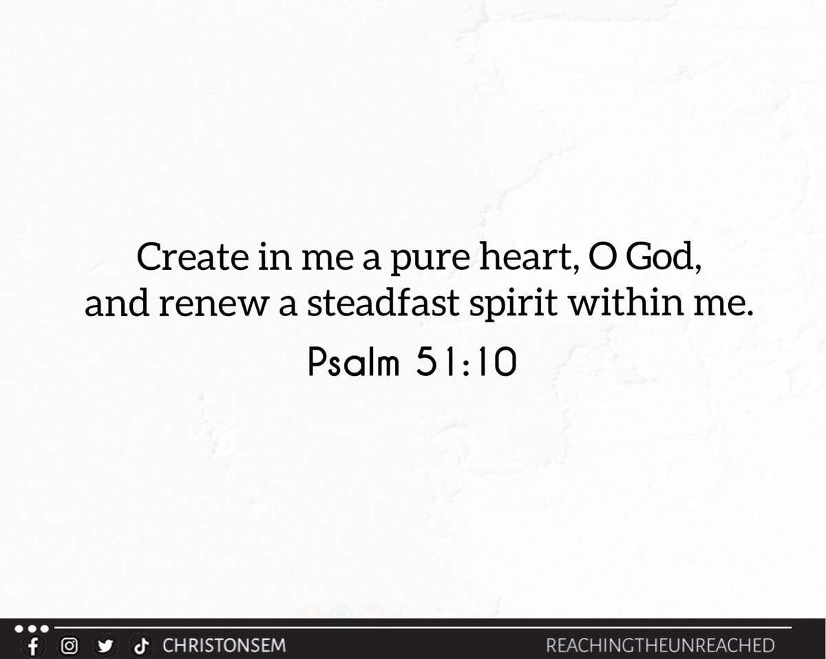 tg_illuminated's tweet photo. Psalm 51:10

Create in me a pure heart, O God, and renew a steadfast spirit within me.

#christonsem #possessingthenations #spreadingthegospel #OneVerseADay https://t.co/2FZPg7LxJP