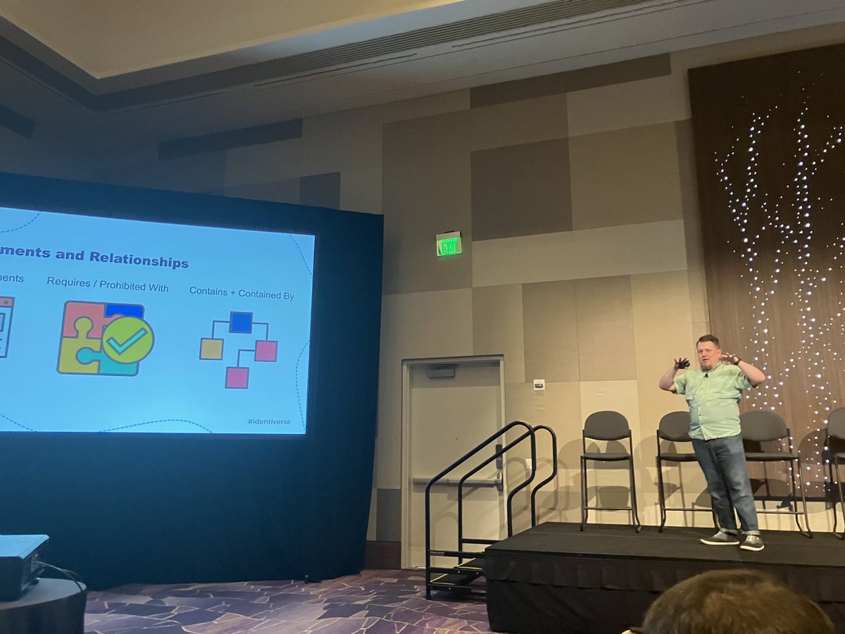 sparkidentity's tweet image. ⁦@zoll_nerd⁩ covering his SCIM +next Roles and Entitlements draft on SCIM. Join the SCIM WG IETF.