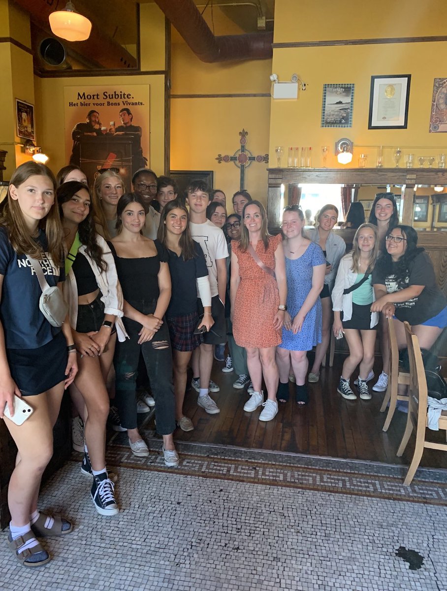 StPeterCSS's tweet photo. The Grade 10/11/12 Core French classes had the opportunity to use their French Language &amp; critical thinking skills in an authentic experience at St. Veronus Cafe. The students ordered traditional French/Belgian food in French! Bon appetit! @PVNCCDSB #BeingCommunity #BeingCreative https://t.co/l9ZAZSlfoC
