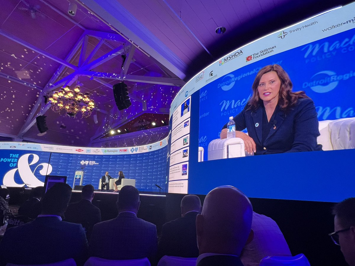 Wise words from <a href="/GovWhitmer/">Governor Gretchen Whitmer</a> at #MPC23 : “To grow this great state, we’ve all got to work together.  The future of Michigan is bright!”  

Excited for the potential of the Growing Michigan Together Council!