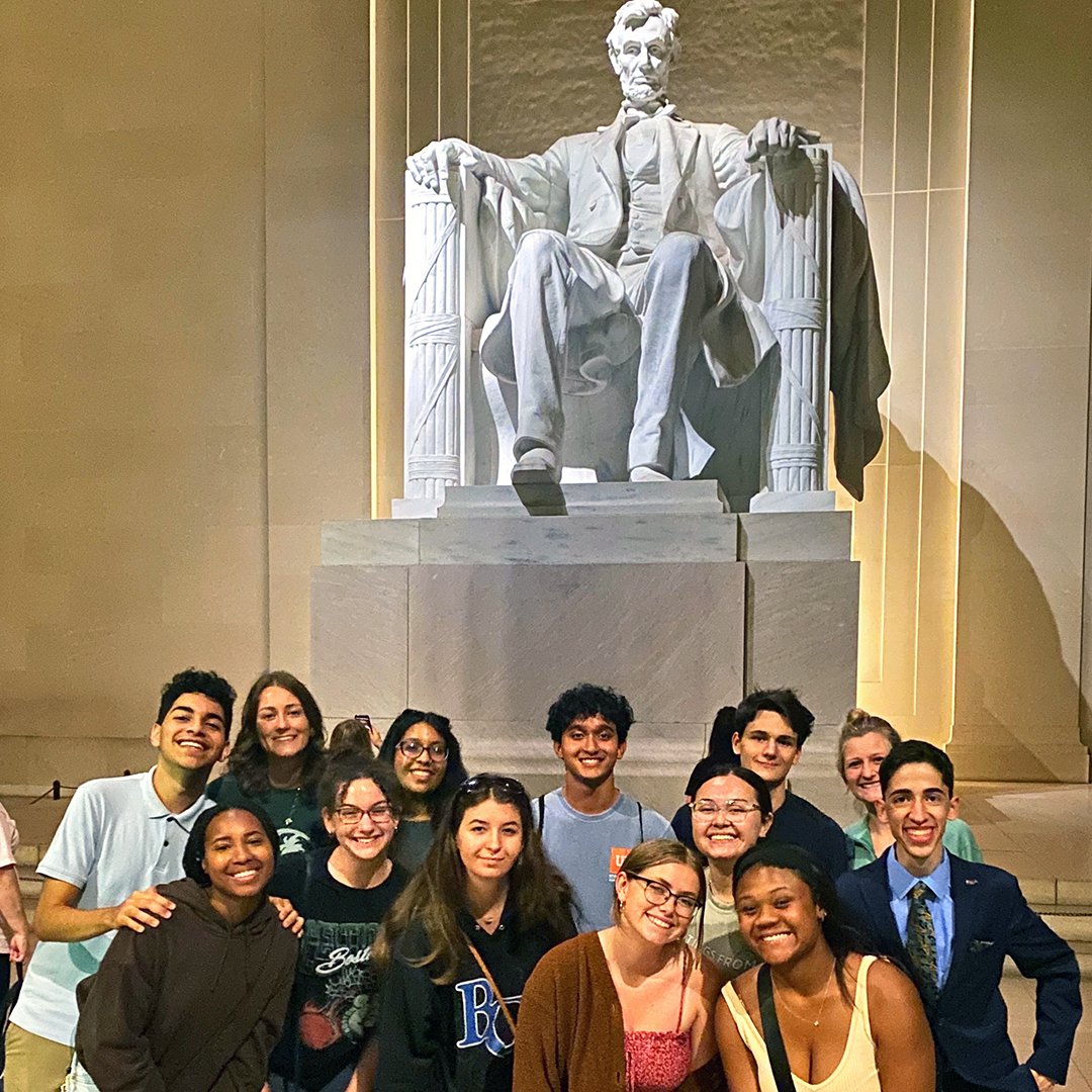 GrahamCenter's tweet photo. These Gators had a great time outside the Swamp on our '23 DC excursion w/Beyond120! Looking forward to when they have their own offices in the Capitol🐊🏛️
Thank you @UF_CLAS, @UF_Federal, @GatorAdvocates & DC-based Gator alums👏#UFinDC👏#GatorAdvocates👏#Beyond120👏 https://t.co/clbHxkzDe8