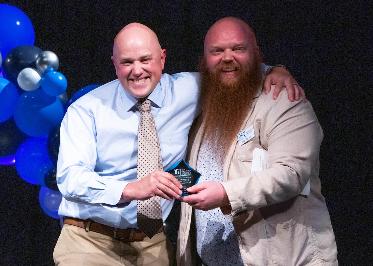 Congratulations to this year's STEM/STEAM Educator of the Year, Onslow County Learning Center's Gregory Gaudreau! 
At OCLC, Mr. Gaudreau launched a one-of-a-kind, fully immersive agri-science program for horticulture, beekeeping, arboriculture, animal husbandry and aquaculture.