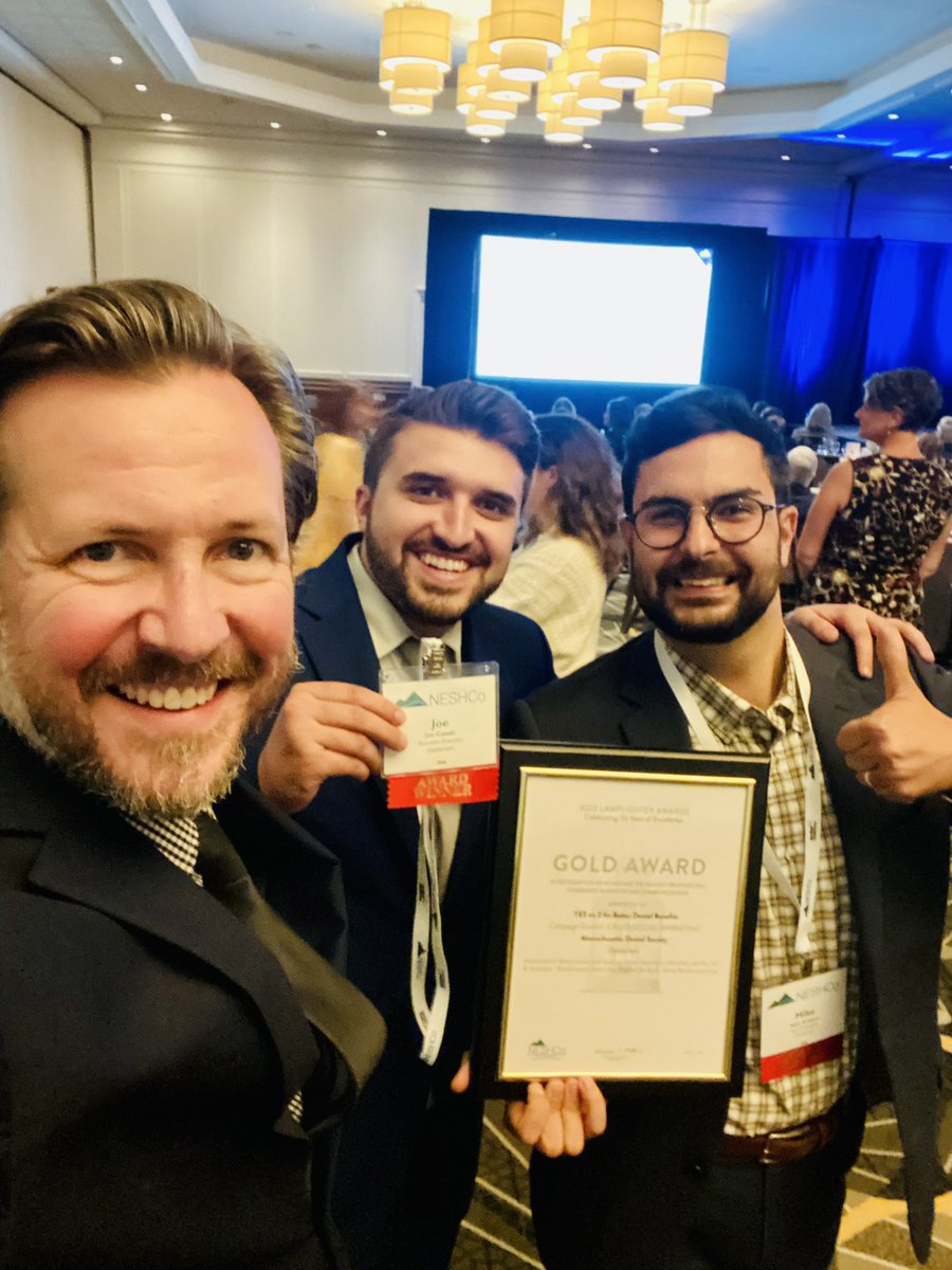 Denterlein's tweet photo. Through storytelling, stakeholder engagement, content marketing, and compelling communications, we can advance positive change.
Our team was honored to work with @MassDental & partners on the #YESON2OOTH campaign, which earned a gold award at @NESHCo’s Lamplighter Awards. https://t.co/N6CRiHI2Yx