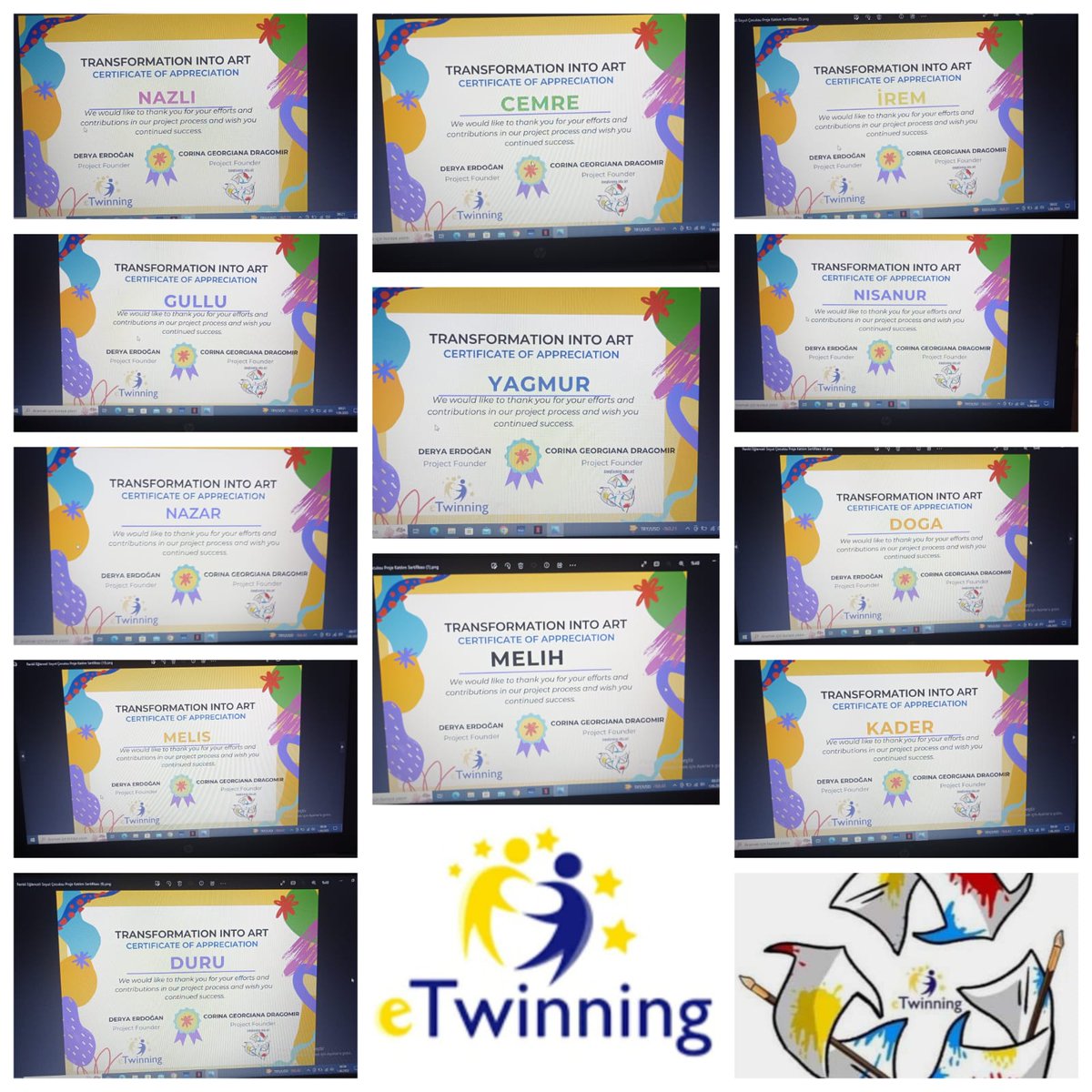 Nafia YILMAZ Manyas/ Akçaova ortaokulu-Öğrenci sertifikaları