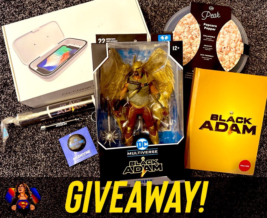 aspiringkrypto's tweet photo. IT’S TIME FOR A GIVEAWAY! 🍀

YOU could be in with a change of winning this #BlackAdam prize pack.

All you need to do is RT &amp; FOLLOW!

This is a worldwide competition and the winner will be picked on 8th June.

GOOD LUCK! 
#Giveaway #DCComics https://t.co/IJDlFYHpWw