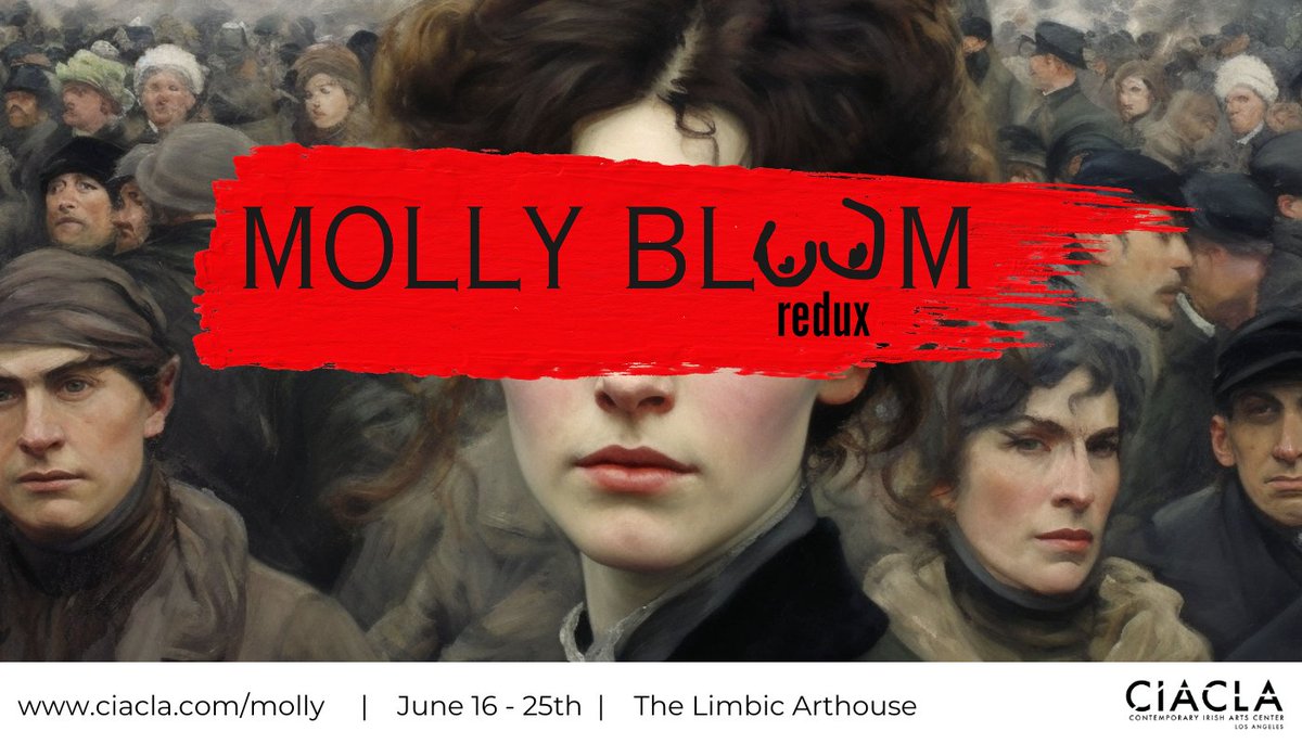 CIACLA (@ciac_la) on Twitter photo CIACLA is proud to be a presenting partner of ‘MOLLY BLOOM : REDUX' at The Limbic Arthouse in Los Angeles, running from June 16-25th 2023.
Full info ciacla.com/molly/
------
<a href="/IrelandinLA/">Consulate General of Ireland, Los Angeles</a> <a href="/ElectricJenny/">Jenny Minniti</a> @jennmcguirk <a href="/mattnevin/">Matthew Nevin</a> CIACLA is proud to be a presenting partner of ‘MOLLY BLOOM : REDUX' at The Limbic Arthouse in Los Angeles, running from June 16-25th 2023.
Full info ciacla.com/molly/
------
<a href="/IrelandinLA/">Consulate General of Ireland, Los Angeles</a> <a href="/ElectricJenny/">Jenny Minniti</a> @jennmcguirk <a href="/mattnevin/">Matthew Nevin</a>