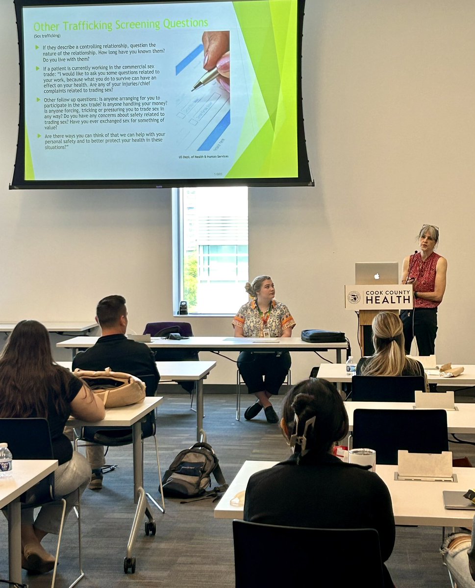 Sanché Mabins, MD (@mabinssanche) on Twitter photo This week as a part of the <a href="/CookCountyEM/">Cook County EM</a> #SocialEM lecture series we had guest speakers @Kurtzer_MD and Anna Pastor speak about Human Trafficking! Thank you for showing us how we can improve recognition and patient outcomes when identified! This week as a part of the <a href="/CookCountyEM/">Cook County EM</a> #SocialEM lecture series we had guest speakers @Kurtzer_MD and Anna Pastor speak about Human Trafficking! Thank you for showing us how we can improve recognition and patient outcomes when identified!