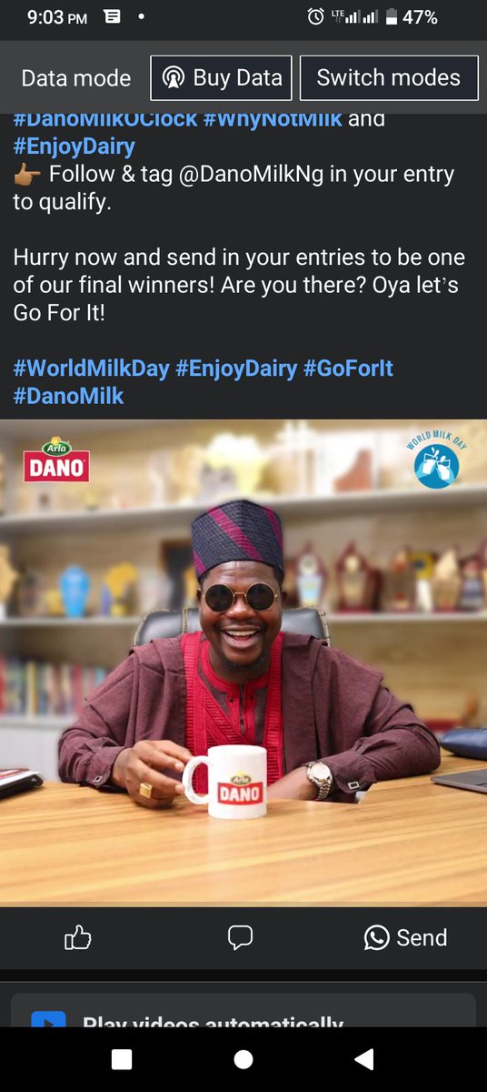 #WhyNotMilk
#DanoMilkOclock
#EnjoyDiary
@danomilk_ng