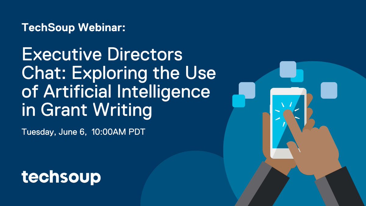 In our next #TSWebinar on June 6 at 10am PT, we'll discuss how #nonprofit executive directors and #GrantWriters are using #ArtificialIntelligence (AI) grant writing solutions.
 
Learn more and register: spr.ly/6012Ot3lg

#AI4Good #AI #Tech4Humans