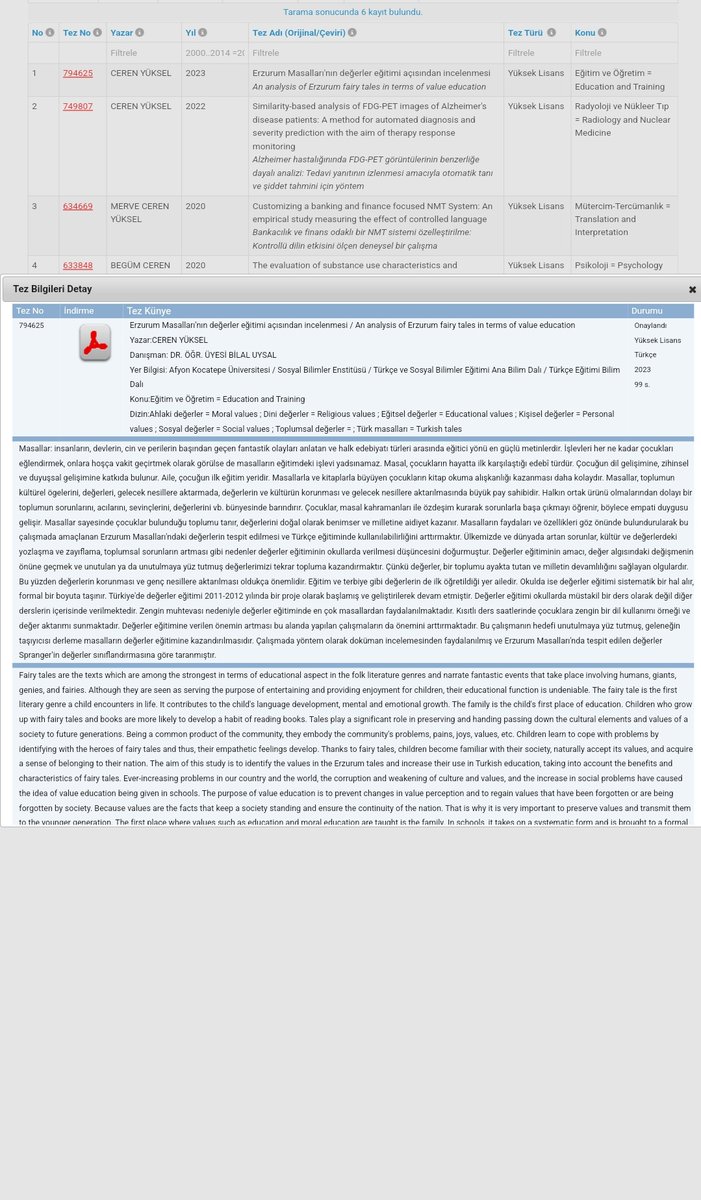 İki yıldır emek verdiğim tezim bitti ve yök tezde erişime açıldı. Güzel çalışmaların başlangıcı olsun. 🎈