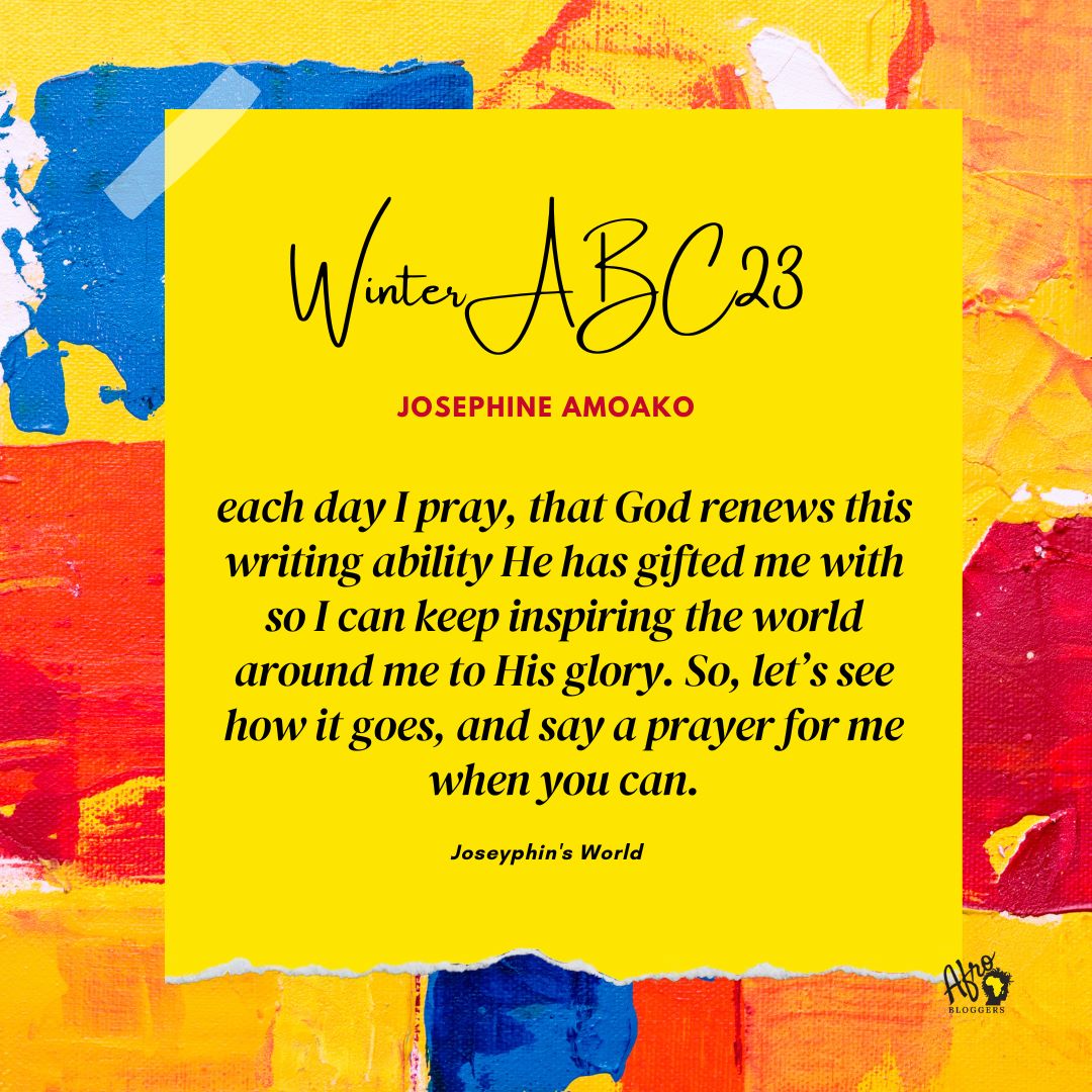 Joseyphina's tweet image. #WinterABC23 is here!
Always thankful for the #afrobloggers community for giving us inspiration to write 👏 @AfroBloggers