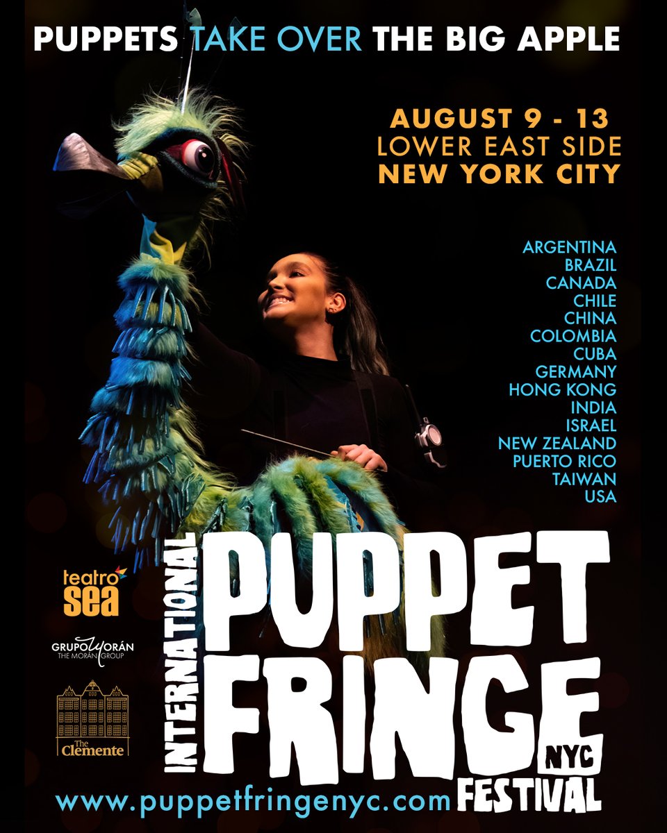 ✨ SAVE THE DATE 📷 New York City is set to host the 3rd International Puppet Fringe Festival from August 9th-August 13th, 2023!!!  

Visit the website puppetfringenyc.com and schedule your dates! Link in bio 📷🔗