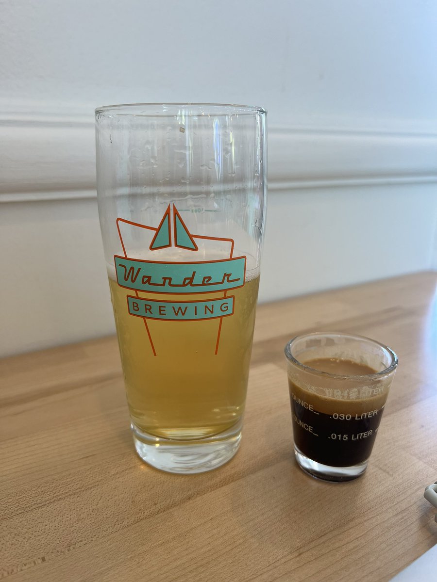 There might not be a better (in terms of vibes) end of the year grading drink than half a light beer with a shot of espresso dropped in.