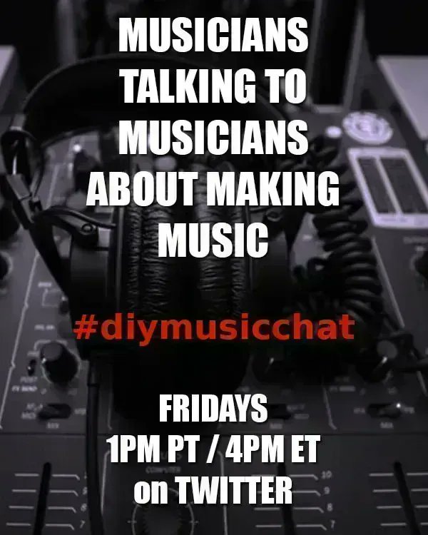 Musicians! Join us tomorrow for the DIY Music Chat!

Right here on Twitter at 1pm ET / 4pm ET,  use hashtag #DIYMusicChat to join or follow along!

Please RT and thank you!